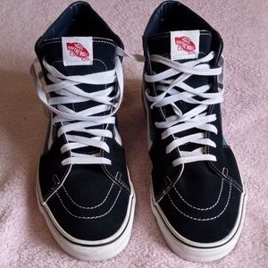 Vans Black and White Canvas High-Tops